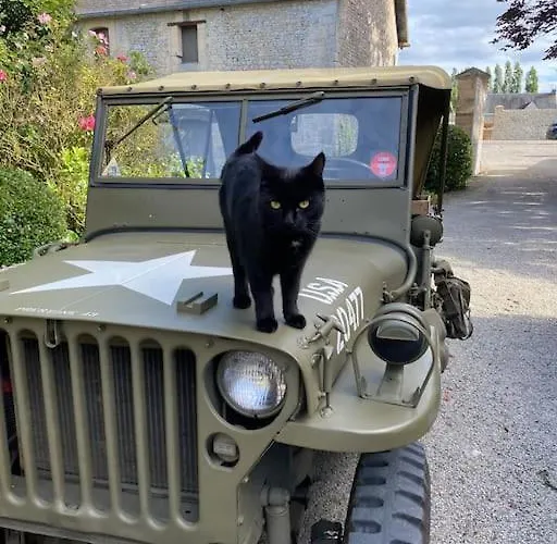 Villa Roulage Ferme 18eme Jardin Parking Normandie Longueville (Calvados)