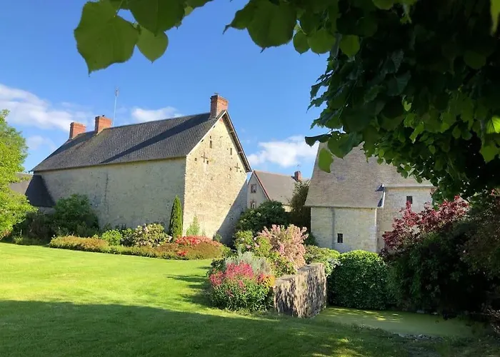 Villa Roulage Ferme 18eme Jardin Parking Normandie Longueville (Calvados)